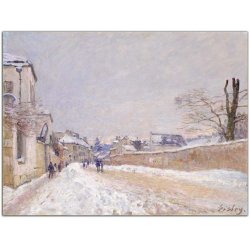 Rue Eugène Moussoir at Moret - Winter