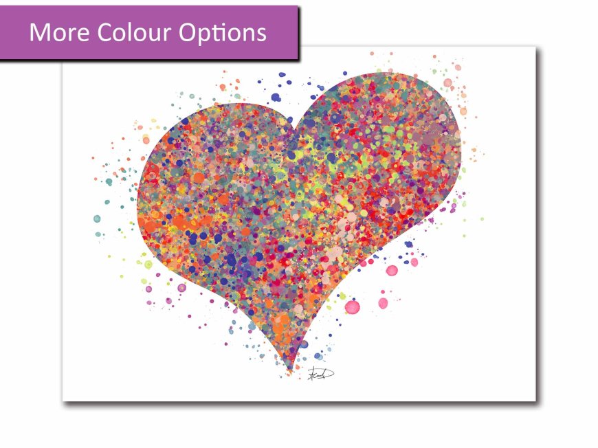 Multicolour Heart - Click Image to Close