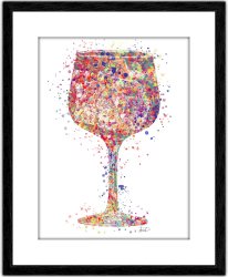 Multicolour Gin Glass