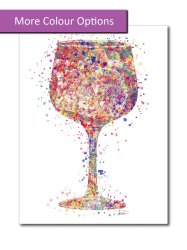 Multicolour Gin Glass