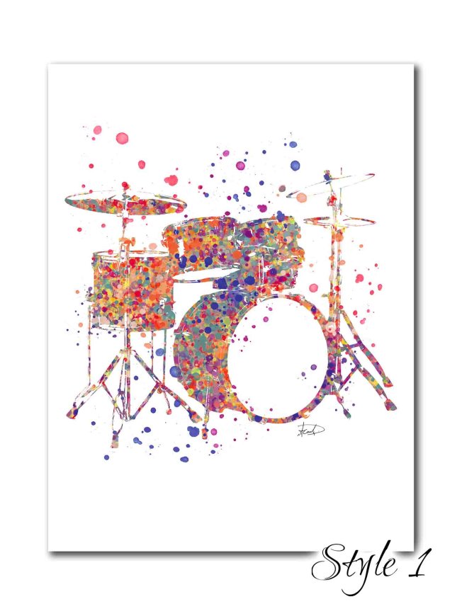 Multicolour Drum Kit - Click Image to Close