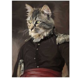 Custom Pet Portrait - 1800s Officer
