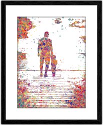 Personalised Multicolour Photo Silhouette Print